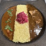 ピワン - チキンカレー&海老カレー（1,420円）