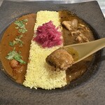 ピワン - チキンカレー&海老カレー（1,420円）