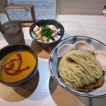 麺屋 さん田 - カレーつけ麺大盛、鶏チャーシュー丼