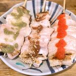 串一徹 - とりわさび￥200+とり梅￥200+とり明太子￥200　2024.10.4