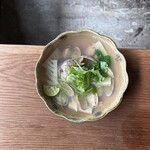 あさりと筍の出汁酒蒸し