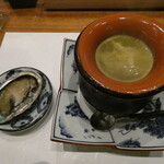 天婦羅 みやしろ - アワビ、この後ウニ！