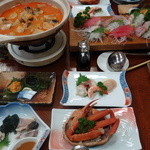 かね久 - 夕食全景