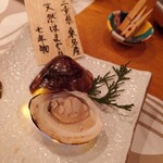 はまぐり庵 - 焼きハマグリ　天然七年物