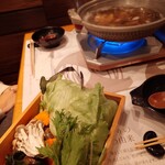 はまぐり庵 - はまぐりのしゃぶしゃぶ