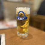 よこたや - キリン一番搾り生ビール(中ジョッキ) 600円