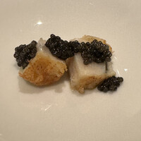 レグリエ - 帆立貝のフリット、キャビア。