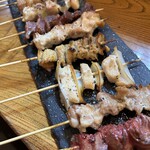 炭火焼 七輪 - 焼き鳥10本盛り