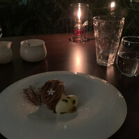 TRATTORIA CREATTA - 渋皮栗のモンブラン　パッションフルーツのジェラート