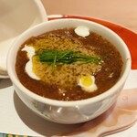 新日本料理おぶね - 御通し 越前香箱蟹の茶碗蒸し