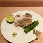 新日本料理おぶね - 御造り 浜名湖平目薄造り