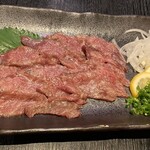 大名やぶれかぶれ - 馬刺し(活イカの代替え)