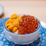 うを徳 - 2024.10 うにいくらミニ丼（浜中産バフンウニ、標津産いくら）