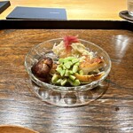 御料理 ふじ田 - 焼物：焼き松茸＆ズワイガニ