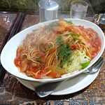 アーモンド - ボンゴレロッソ（大盛）1,100円（ドリンク付き）