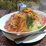 アーモンド - ボンゴレロッソ（大盛）1,100円（ドリンク付き）