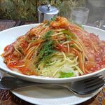 アーモンド - ボンゴレロッソ（大盛）1,100円（ドリンク付き）