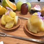 aru - 米粉のランドシャ　栗のコンポート　みかんの花の蜂蜜　柚子のクリーム