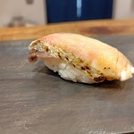 鮨 三か田 - 天然シマアジ