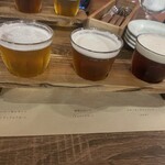 バル ESTARICO - 帯広クラフト三種飲み比べ