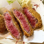 とんかつ野崎 - 特選松阪牛 牛ヒレカツレツ 定食 3900円
