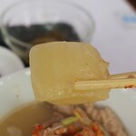 須田うどん - もつ煮込セット