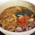 須田うどん - もつ煮込セット