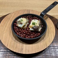 十皿 - ポルチーニ茸とトリッパのクロスティーニ