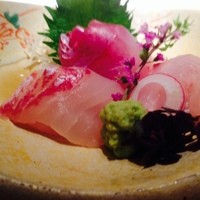 銀熊茶寮 - 刺身盛り合わせ