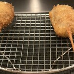 串カツ ゆらり亭 - ⭐︎超絶品⭐︎マッシュルームクリームチーズ＆牛もも！