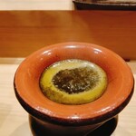 鮨 つきうだ - 昆布とあわびの肝ソース