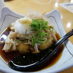や台ずし - キノコと焼きナスの揚げ出し