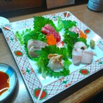 味の蔵どんつく - 刺身盛り合わせ