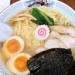 ホームラン軒 - 中華そば（さっぱり醤油）700円＋大盛り100円＋味玉100円