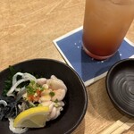 和創旬彩 くうひな - お通し白子ポン酢