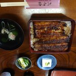 川千家 - 鰻重　松　ライス大盛