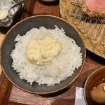 とんかつ けい太 - 残りはご飯にかけます！！