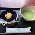 五十鈴茶屋 本店 - 栗きんとんと抹茶