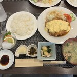 美味しい楽しい原ちゃん家 - チキン南蛮定食 追加の刺身二種盛り