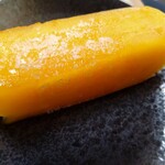 恵美寿堂 翠庵 - マンゴーの葛バーです 一口食べていますw