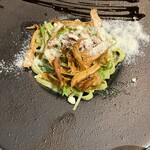 サーモンnoodle3.0 - フレンチ和え玉　ジェノベーゼ