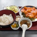 萬福食堂 - 料理写真:エビチリ定食　1,000円