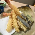 季節料理 舞 - 海老の天ぷら