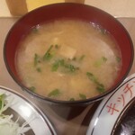 キッチンABC - 味噌汁に見えますが豚汁