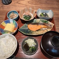 京都一の傳  六本木ヒルズ店 - さけの蔵味噌焼き定食　1980円