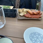 SHIN-OSAKA KIRAKU 楽 - 最初にはウインナーなど