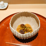 銀座 しのはら - 栗の渋皮煮のからあげ