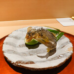 銀座 しのはら - 子持ち鮎のからあげ