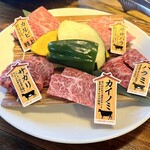 焼肉 銀しゃり 直球ホルモン - 黒毛和牛極上盛り定食