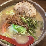 麺場 田所商店 - 信州味噌 野菜ラーメン➕炙りチャーシュー